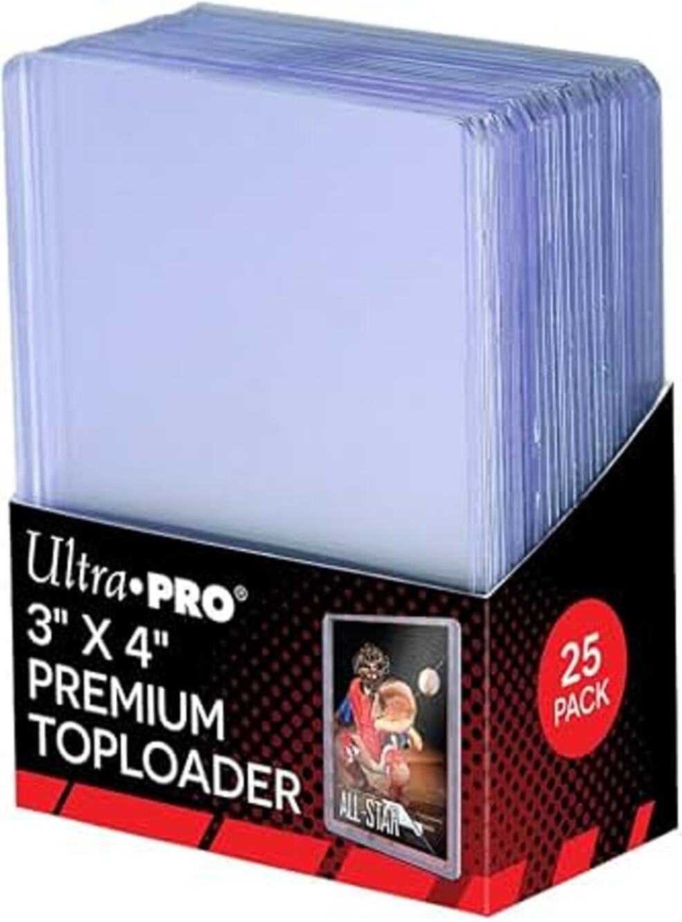 Ultra Pro 3"x4" Super Clear Premium Toploader Card Protector 25-per Pack 5-Pack